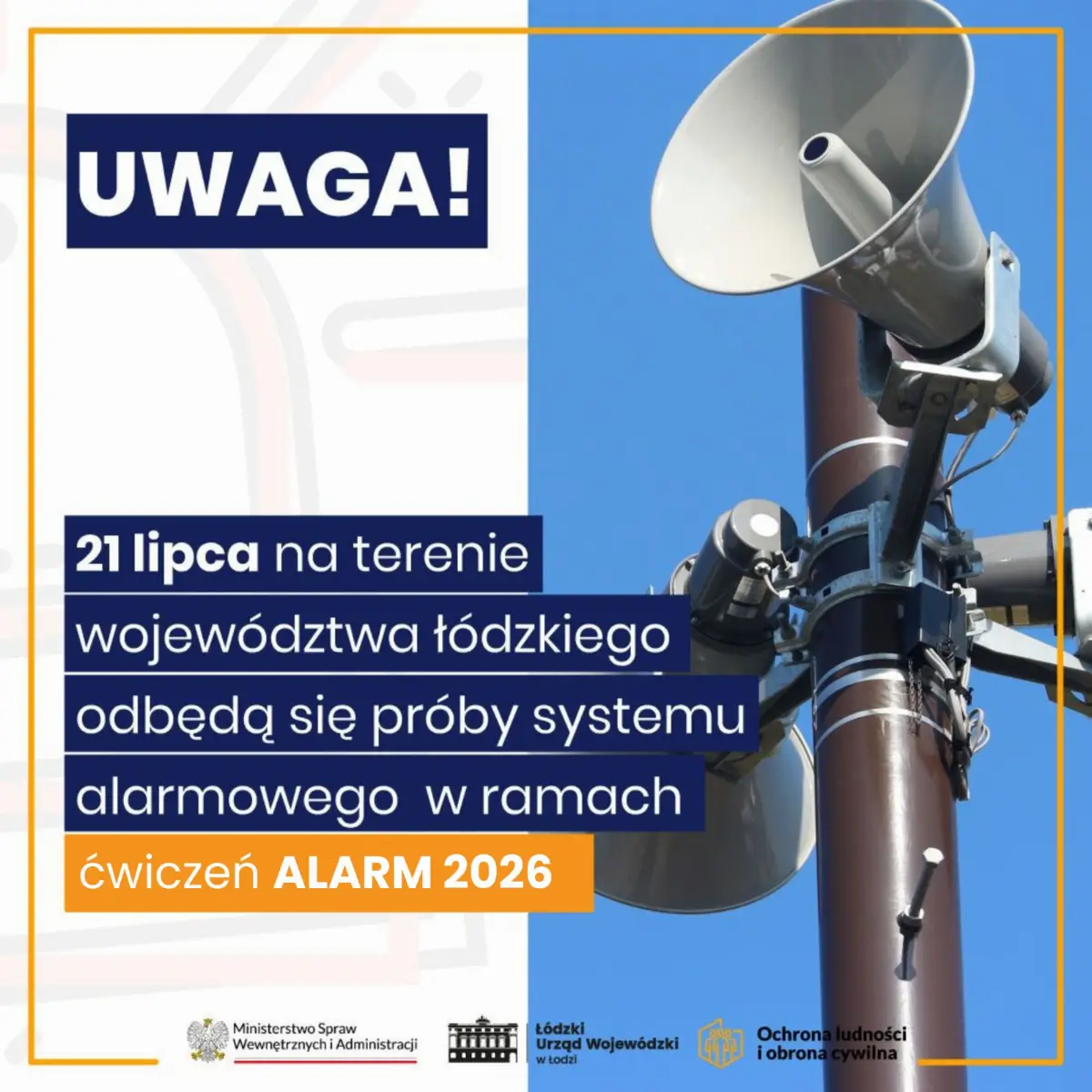 Krajowe ćwiczenia systemu ostrzegania i alarmowania 'Alarm 2026'