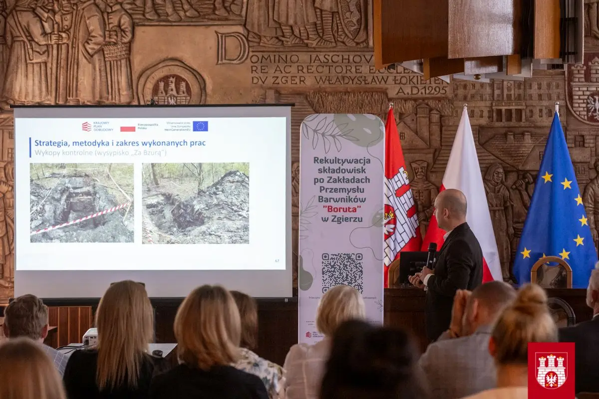 Prezentacja wyników badań stanu środowiska na terenach po Zakładach Przemysłu Barwników 'Boruta'